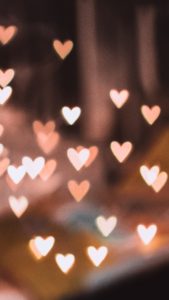 ピンクのボカシハート