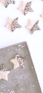 チョコ付け星クッキー