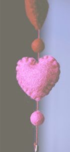 フエルトのハート