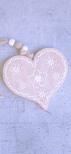 ハートのウッドプレート2