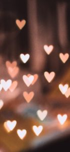 ピンクのぼかしハート