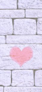 石壁に書いたハート2