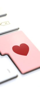 キーボードのハート1