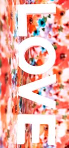 オレンジの花柄2