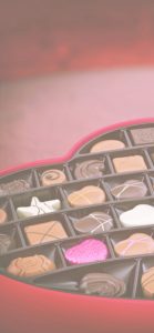 ハート型の箱のチョコ2