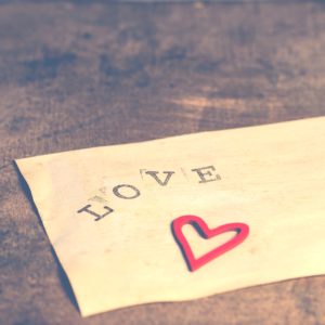 タイポグラフィーとハート1