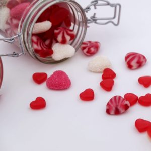 ハートの赤いグミ1