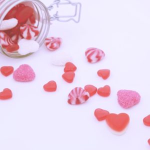 ハートの赤いグミ4