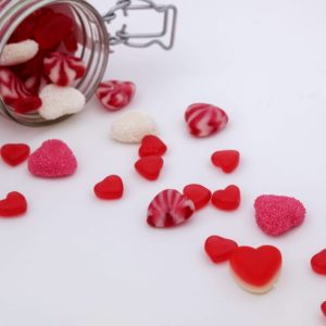 ハートの赤いグミ3
