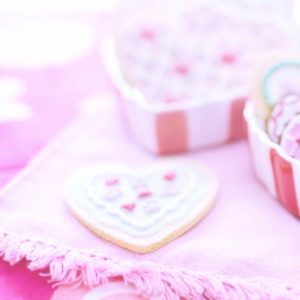 陶器とハートクッキー2