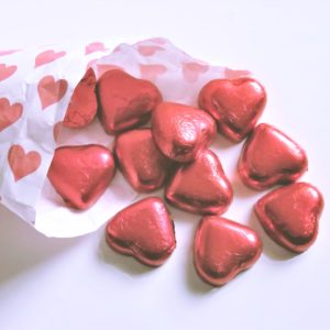 赤いハートチョコ2