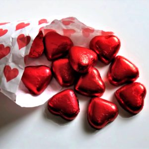 赤いハートチョコ1