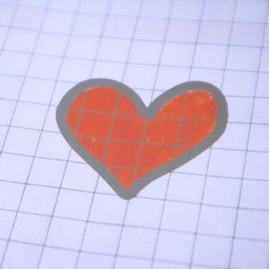 ノートに書いたハート2