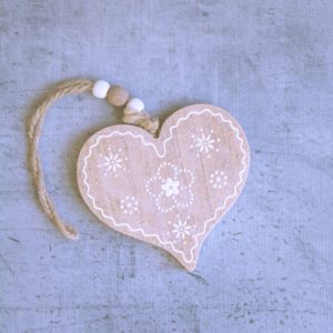 ウッドプレートのハート2