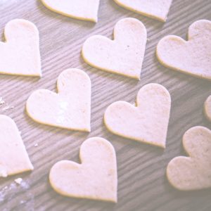ハートのクッキーのタネ2
