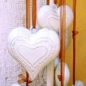 陶器のハート1