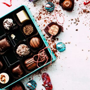 ブルーの箱のチョコレート1