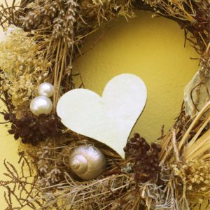 ナチュラルリースとハート1