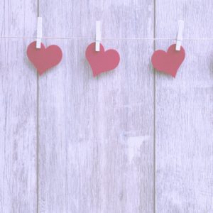 ウッドボードとハート2