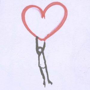 壁のハートと人2