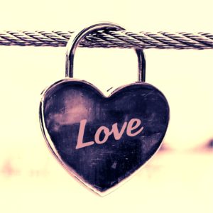 ハートの南京錠1