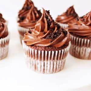 チョコクリームのカップケーキ1