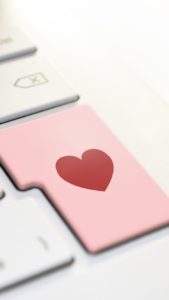 キーボードのハート1