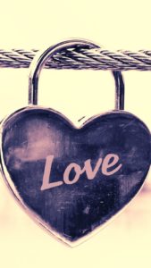 ハートの南京錠1