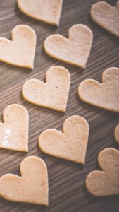 ハートのクッキーのタネ1