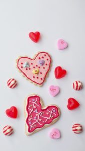 ハートクッキーとキャンディ1