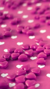 ピンクのハートキャンディ1