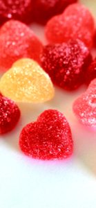 赤とピンクのグミ2