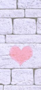 石壁に書いたハート1
