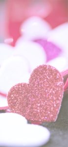 赤いラメのハート1