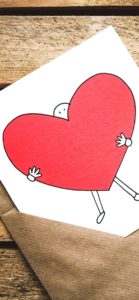 ハート持った人のイラスト2