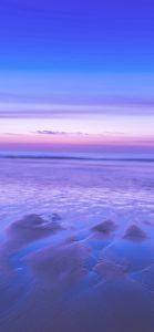 紫色の空と海1
