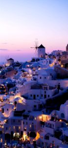 紫色に染まる町1