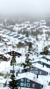 雪が積もった町3