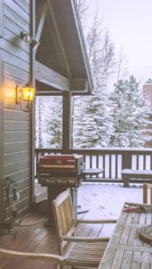 オープンデッキの雪景色2