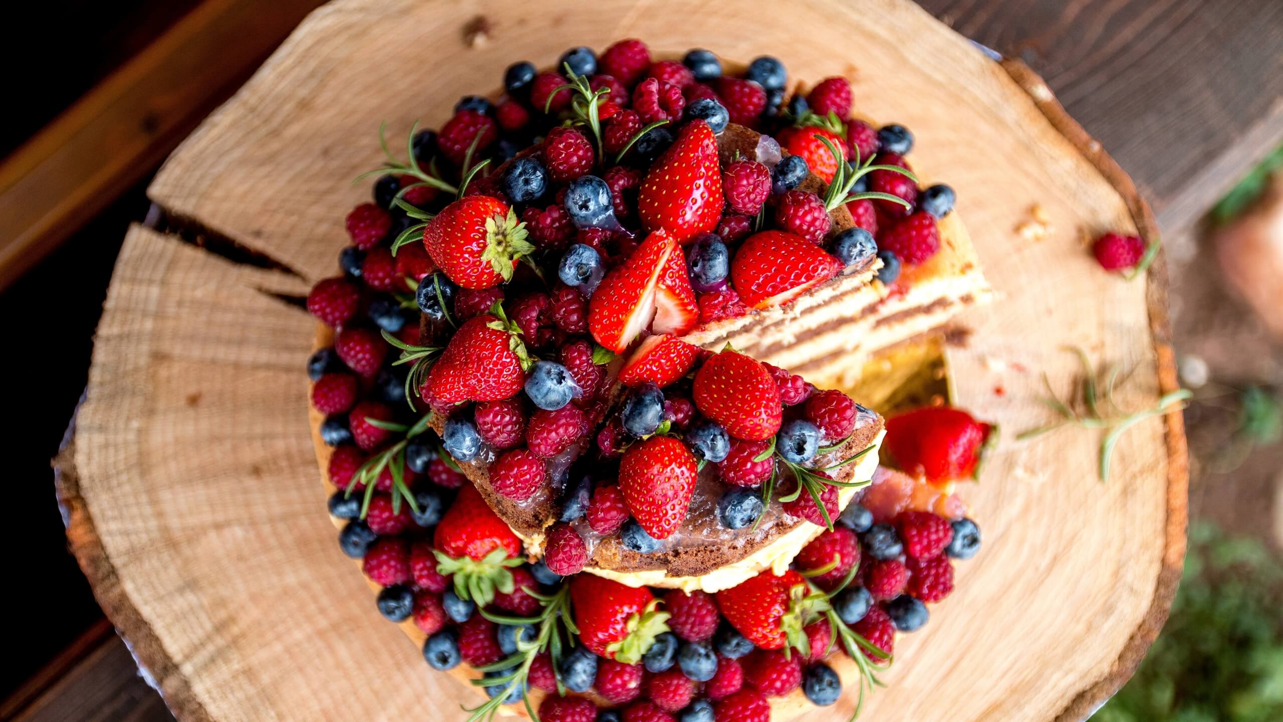 ベリーのケーキ