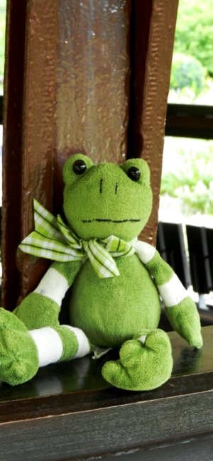 カエルのぬいぐるみ