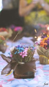 カラフルなドライフラワー