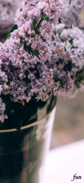 パステルな紫の花