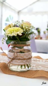 教会に飾られた花