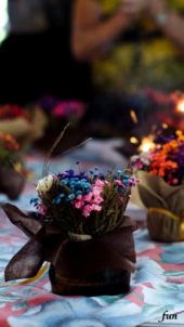 カラフルなドライフラワー