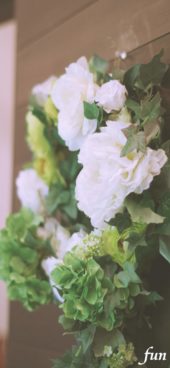 教会に飾られたリース