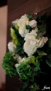 教会に飾られたリース