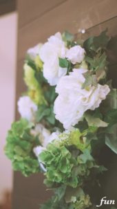 教会に飾られたリース