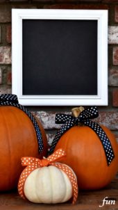 ドットリボンのかぼちゃ