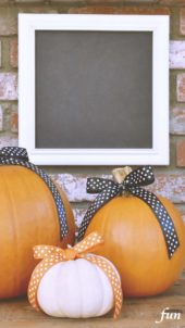 ドットリボンのかぼちゃ